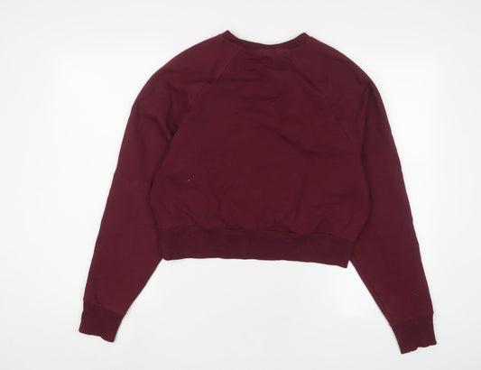 Myprotein Womens Red Cotton Pullover Sweatshirt Size M Pullover - Logo