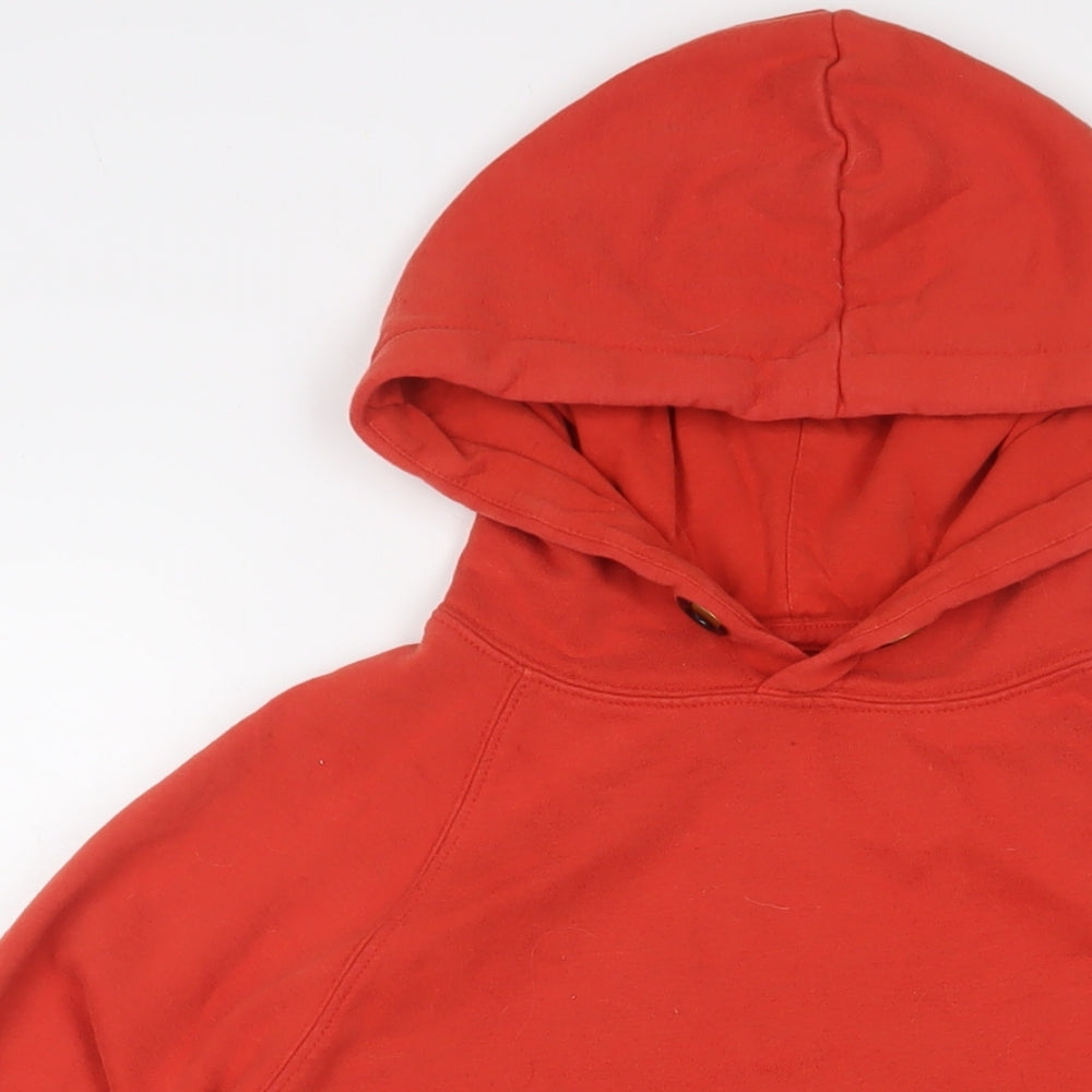 NEXT Womens Orange Cotton Pullover Hoodie Size XS Pullover