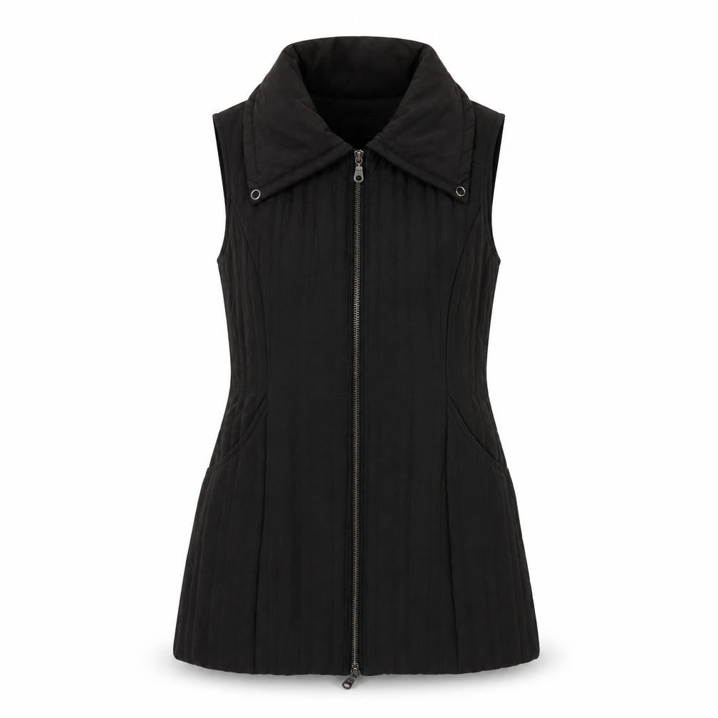 WANKO Womens Black Gilet Jacket Size 6 Zip