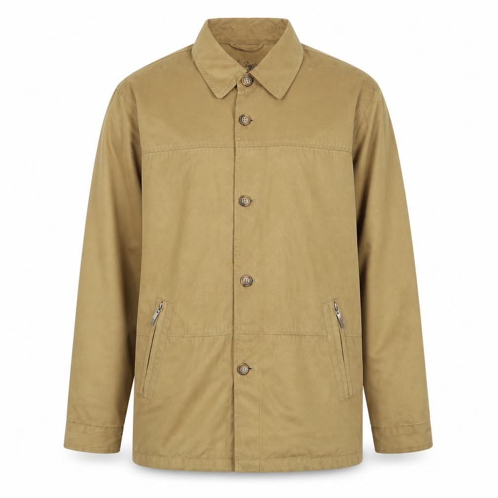 GAT Mens Brown Jacket Size L Button - Logo, Embroidered