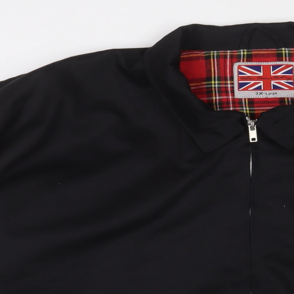 unborn coulture clothing Mens Black Jacket Size 3XL Zip