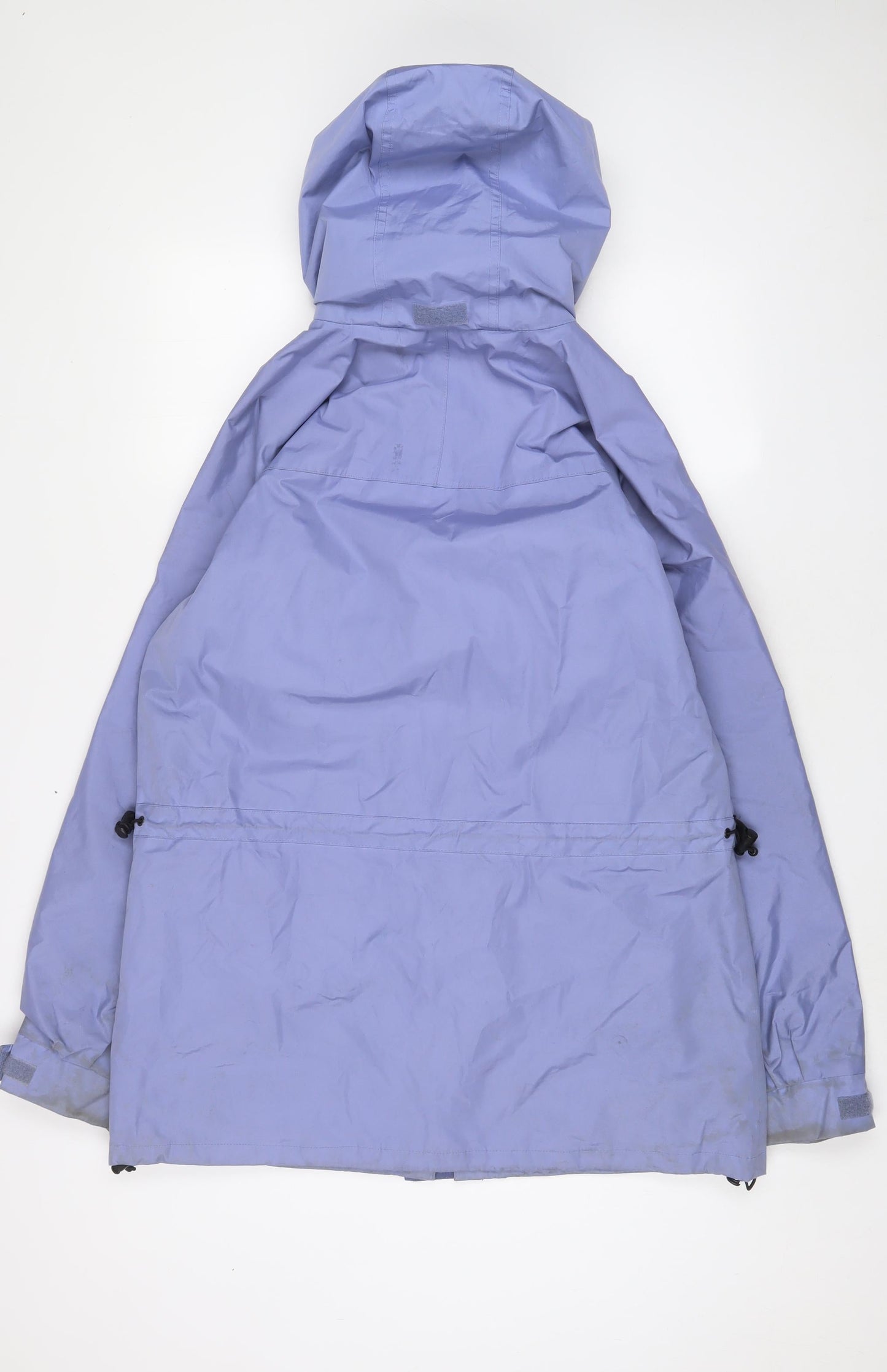 Outdoor Scene Womens Purple Rain Coat Coat Size 14 Zip