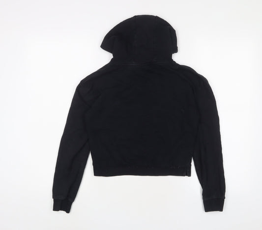 FRIENDS Girls Black Cotton Pullover Hoodie Size 11-12 Years Pullover