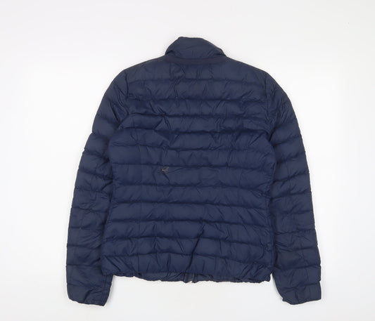 Geox Womens Blue Puffer Jacket Jacket Size 8 Zip
