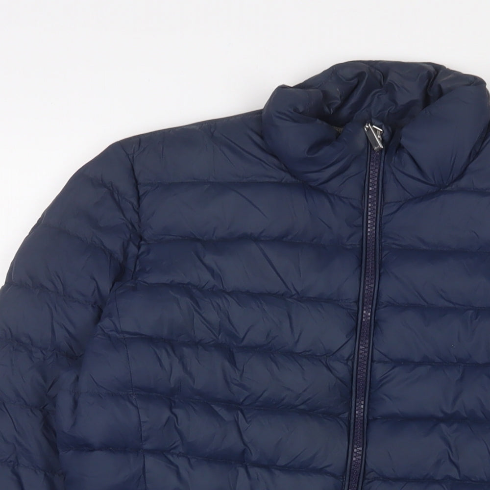 Geox Womens Blue Puffer Jacket Jacket Size 8 Zip