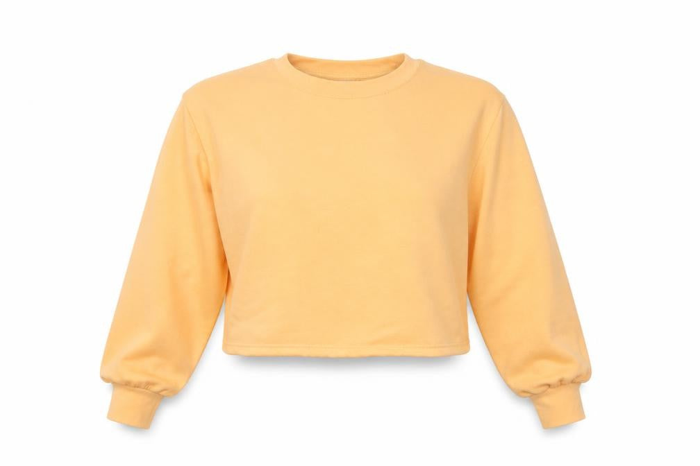 Zara Womens Orange Cotton Pullover Sweatshirt Size M Pullover