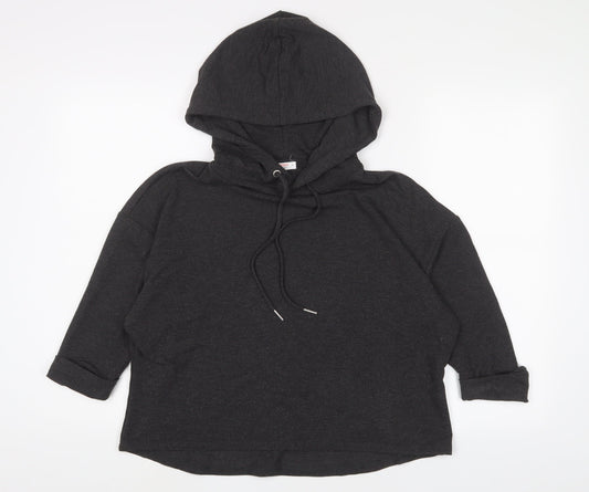 John Lewis Womens Grey Polyester Pullover Hoodie Size S Pullover