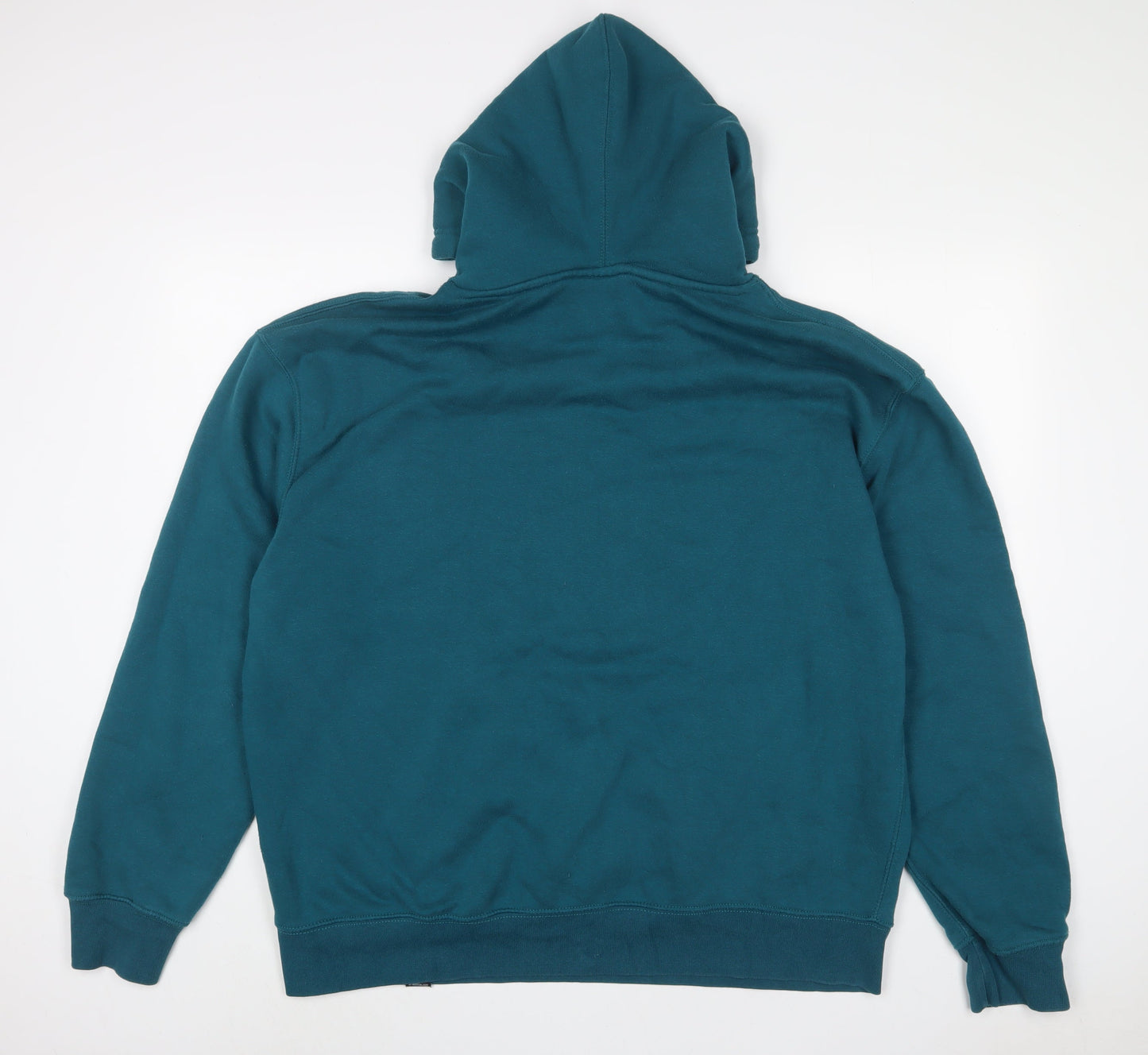 Pull&Bear Mens Blue Cotton Pullover Hoodie Size M