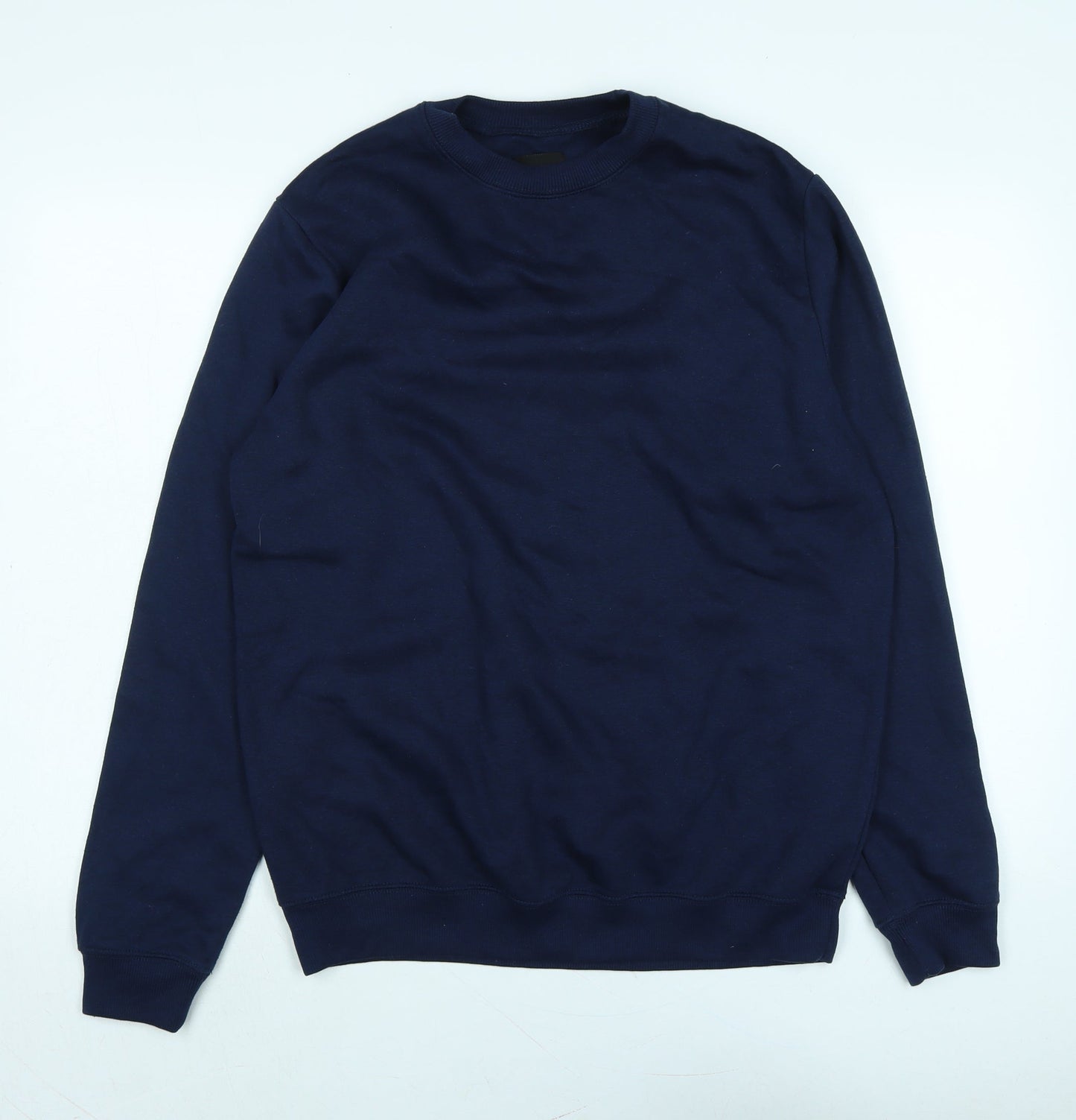boohoo man Mens Blue Polyester Pullover Sweatshirt Size M