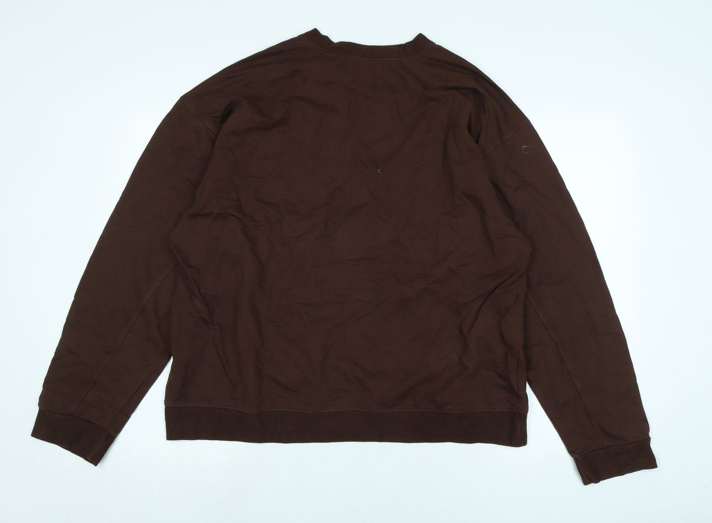 December's Womens Brown Polyester Pullover Sweatshirt Size L