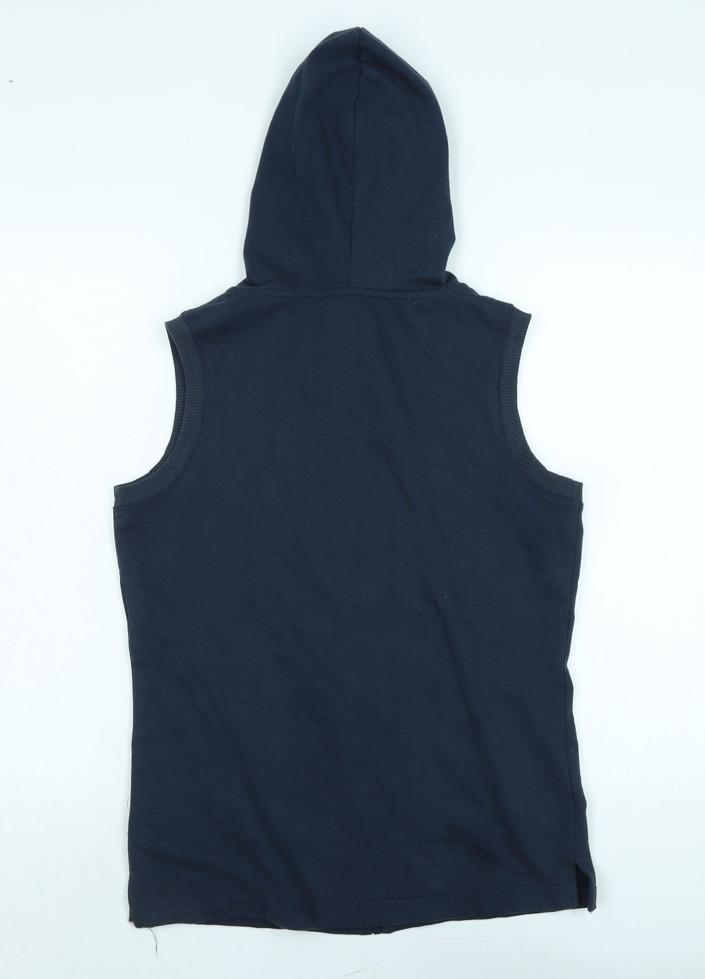 M&Co Womens Blue Gilet Waistcoat Size 10 Zip