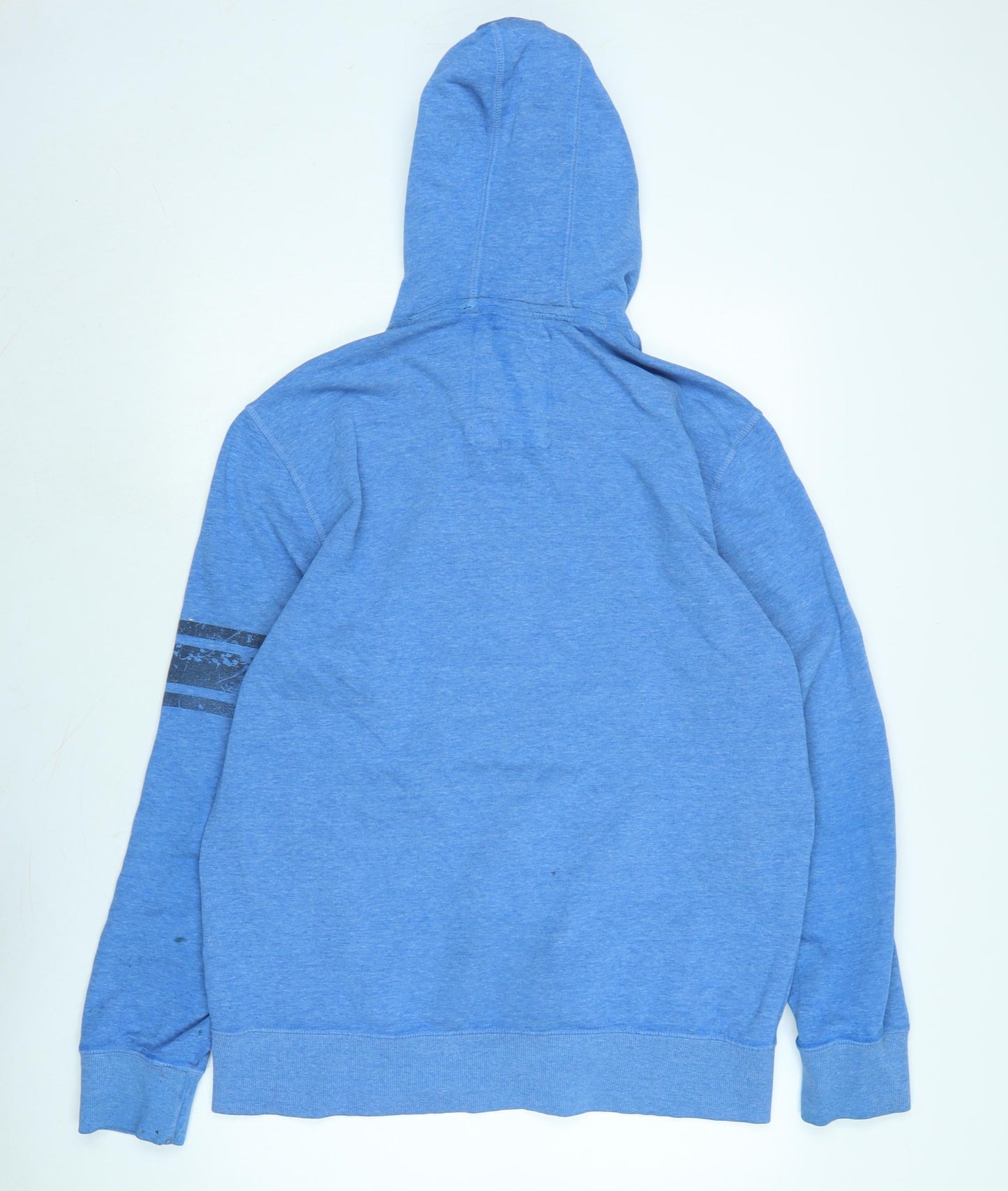 NEXT Mens Blue Polyester Pullover Hoodie Size L