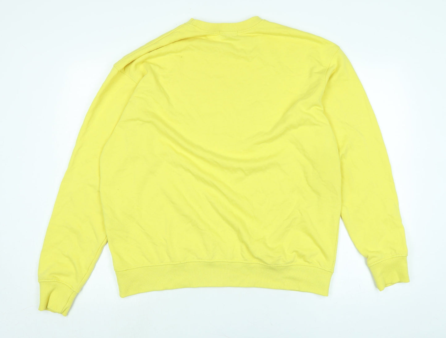 Missguided Womens Yellow Polyester Pullover Sweatshirt Size 10