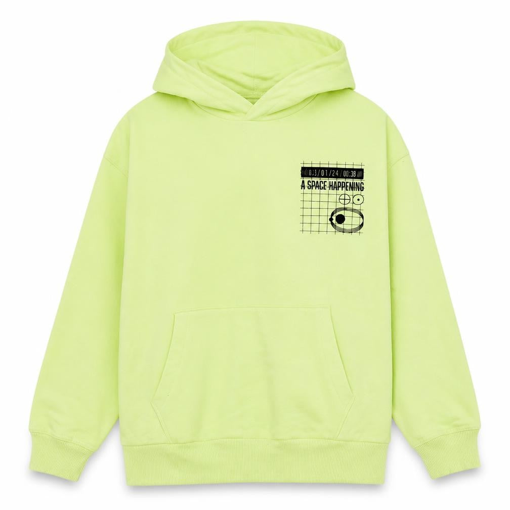 Marks & Spencer Boys Green Polyester Pullover Hoodie Size 13-14 Years