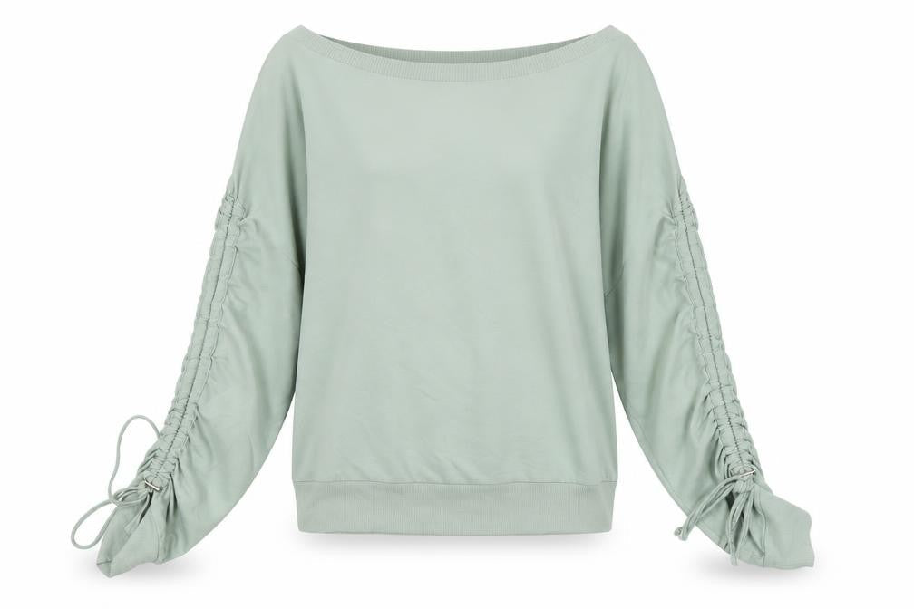 Next Womens Green Polyester Pullover Sweatshirt Size 8