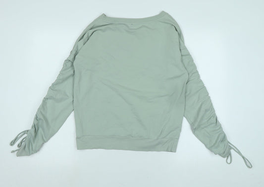 NEXT Womens Green Polyester Pullover Sweatshirt Size 8