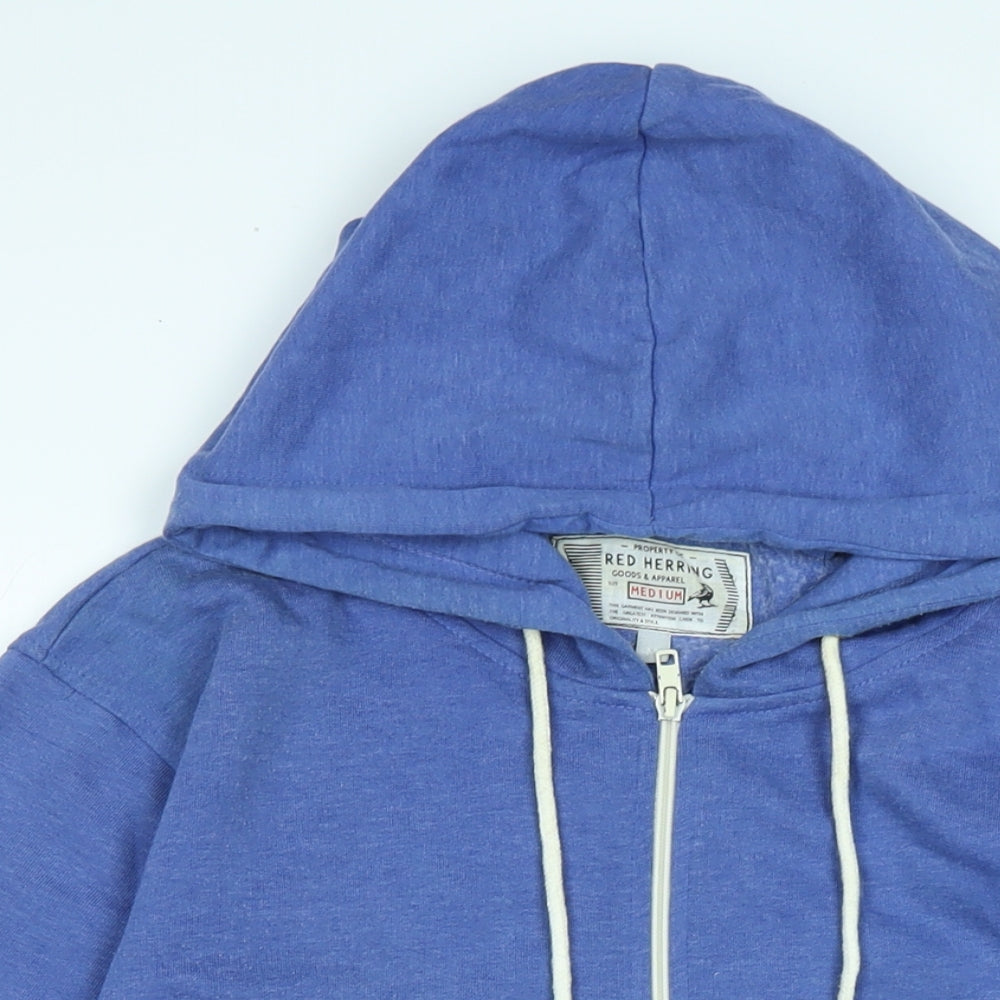Red Herring Womens Blue Jacket Size M Zip