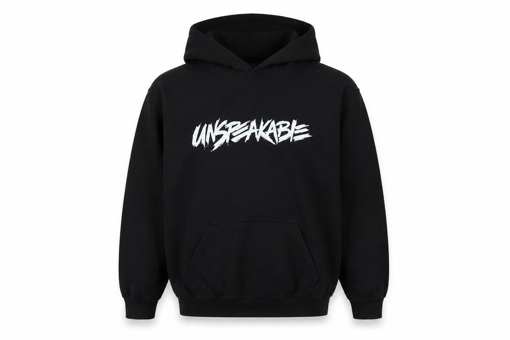 Gilden Boys Black Polyester Pullover Hoodie Size L