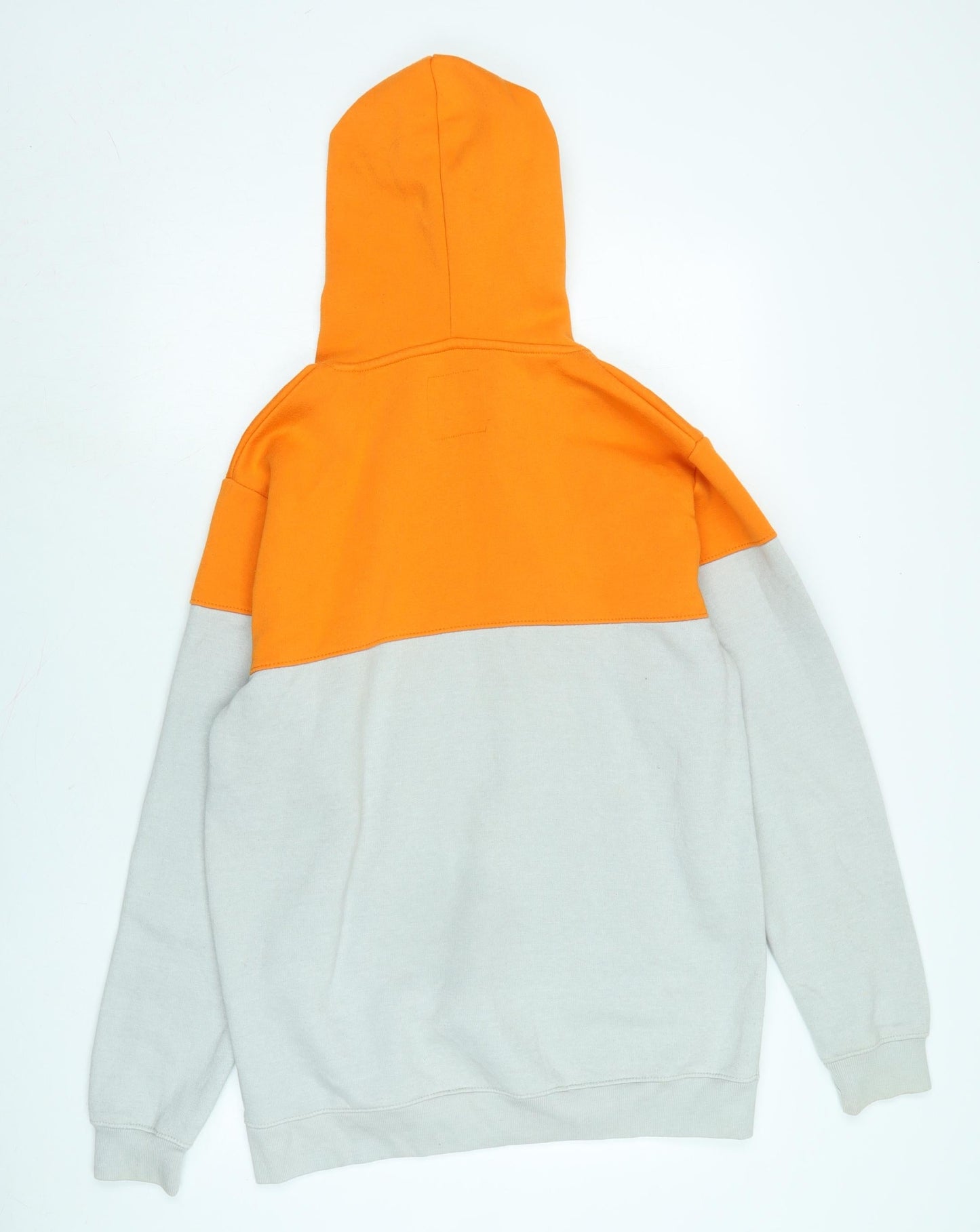boohoo man Mens Grey Polyester Pullover Hoodie Size L