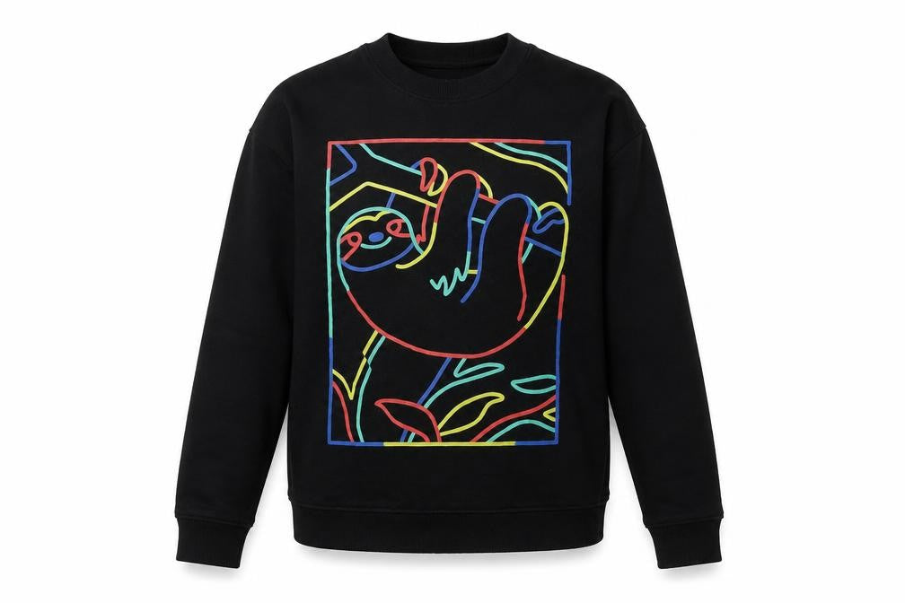 Teemil Womens Black Polyester Pullover Sweatshirt Size 10