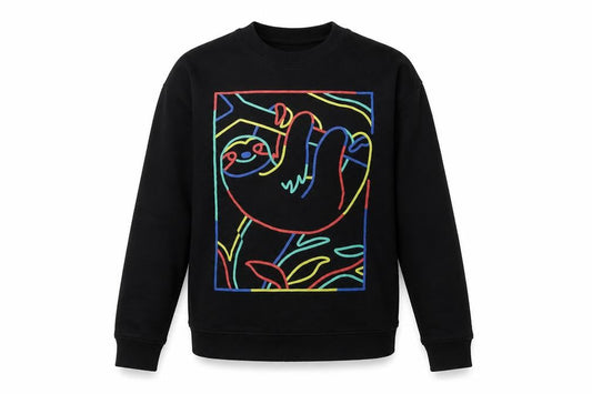 Teemil Womens Black Polyester Pullover Sweatshirt Size 10