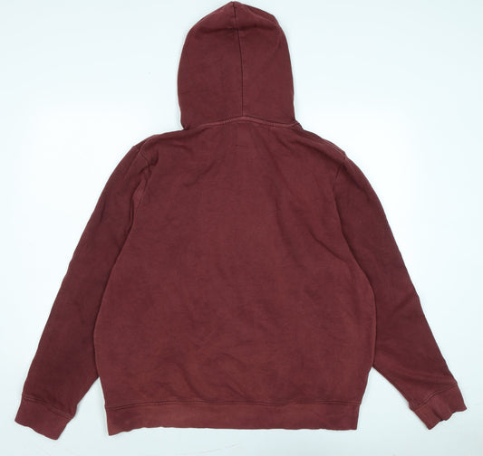 New Look Womens Red Polyester Pullover Hoodie Size XL
