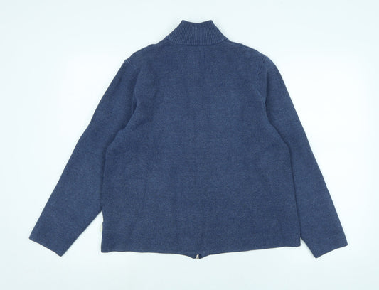 Marks and Spencer Womens Blue Jacket Size M Zip