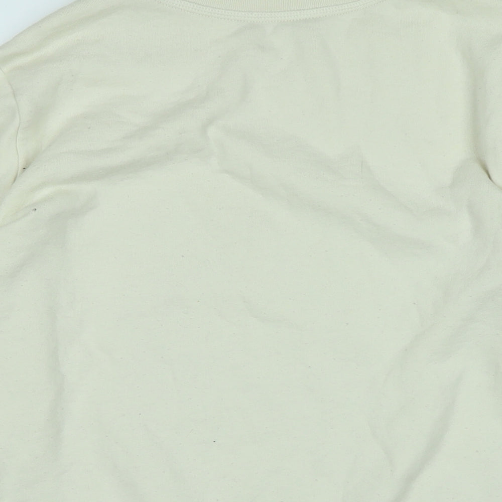 Marks and Spencer Womens Ivory Polyester Pullover Sweatshirt Size 14