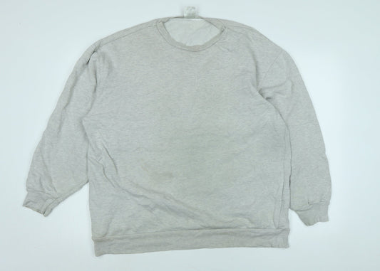 Topman Mens Grey Polyester Pullover Sweatshirt Size L