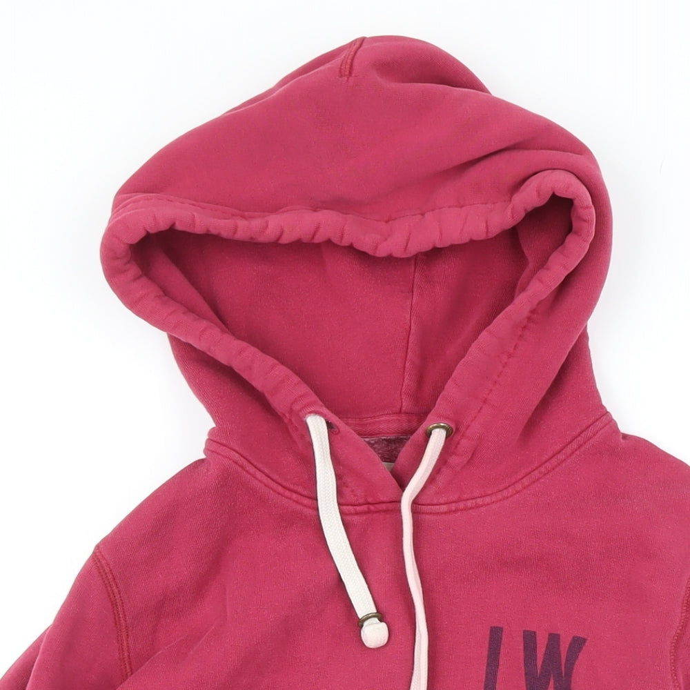 Jack Wills Womens Purple Cotton Pullover Hoodie Size 10