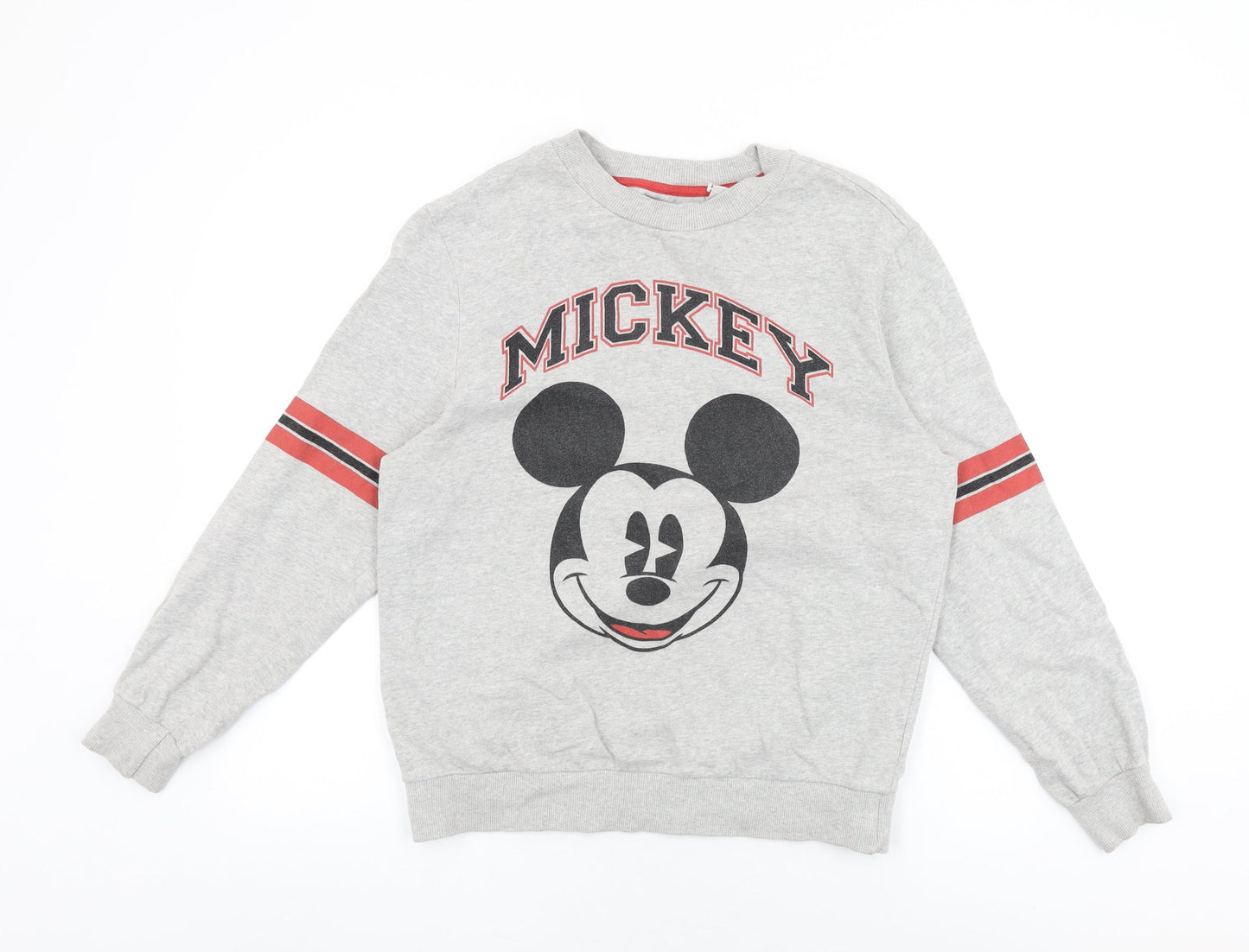 Disney Womens Grey Cotton Pullover Sweatshirt Size S Pullover