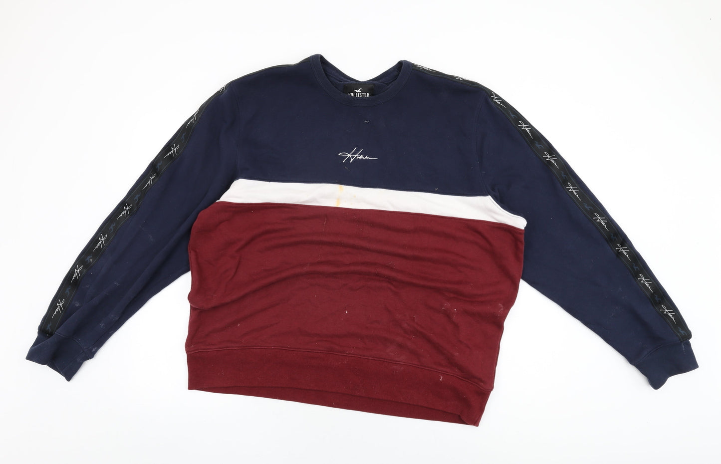 Hollister Mens Red Cotton Pullover Sweatshirt Size 2XL