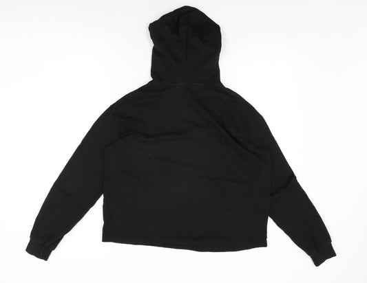 Cropp Eco Aware Womens Black Cotton Pullover Hoodie Size L Pullover