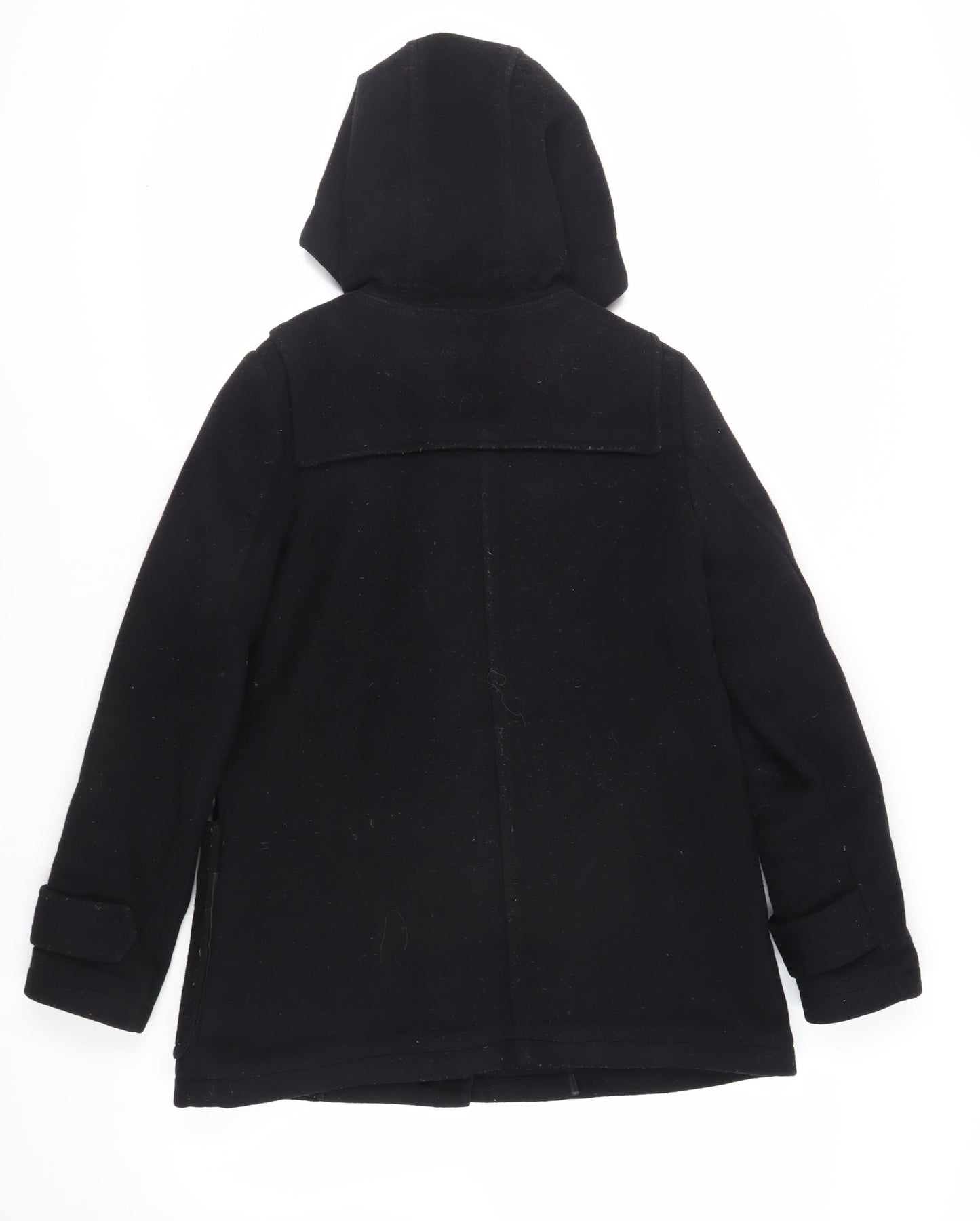 Gap Womens Black Pea Coat Coat Size S Zip - Duffle Coat Hooded