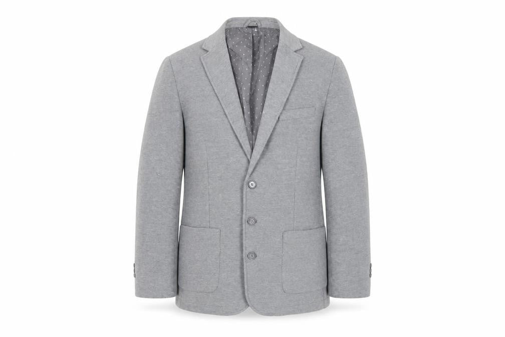 Cotton Traders Mens Grey Polyester Jacket Blazer Size 44 Regular