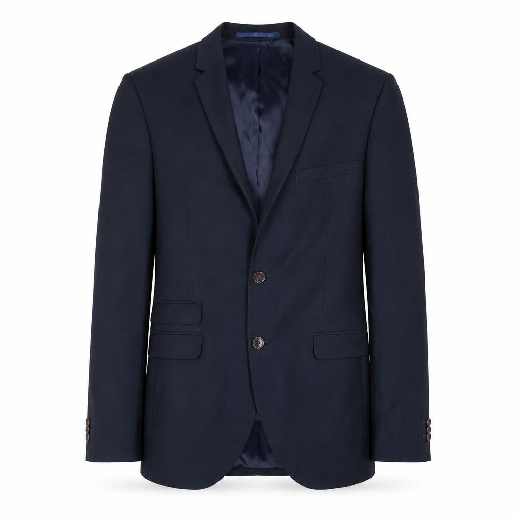 ONESIX5IVE5ive Mens Blue Polyester Jacket Suit Jacket Size 38 Regular