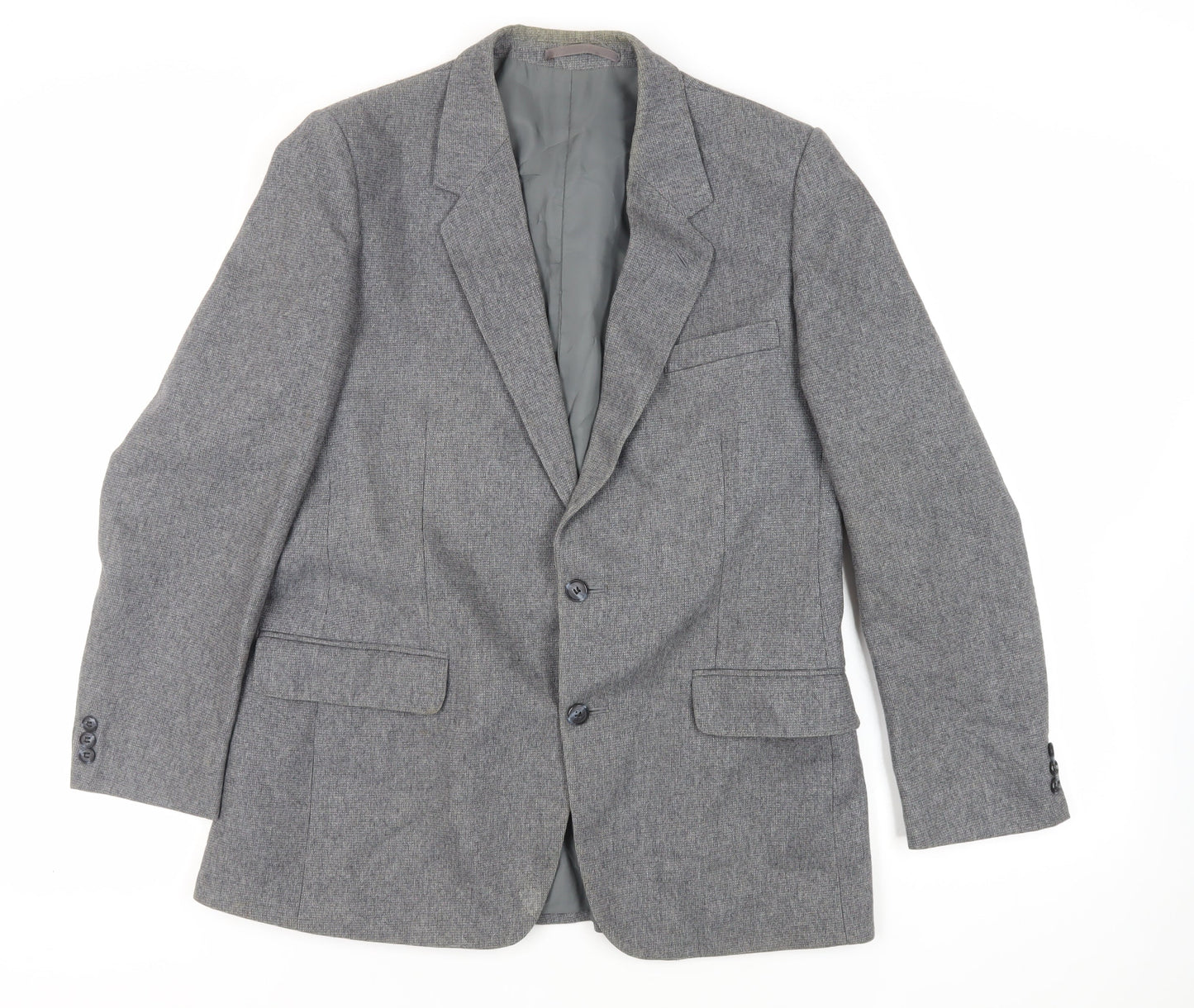 Canda Mens Grey Wool Jacket Suit Jacket Size 40 Regular