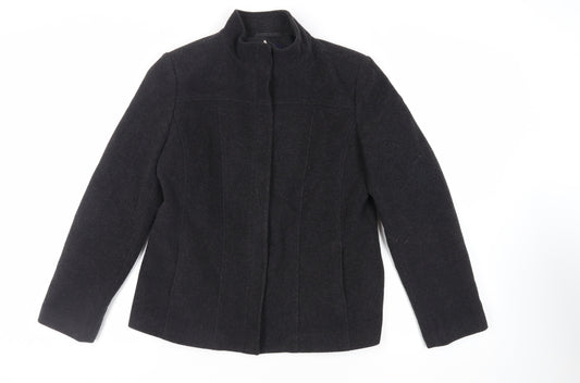 Debenhams Womens Black Jacket Size 14 Zip