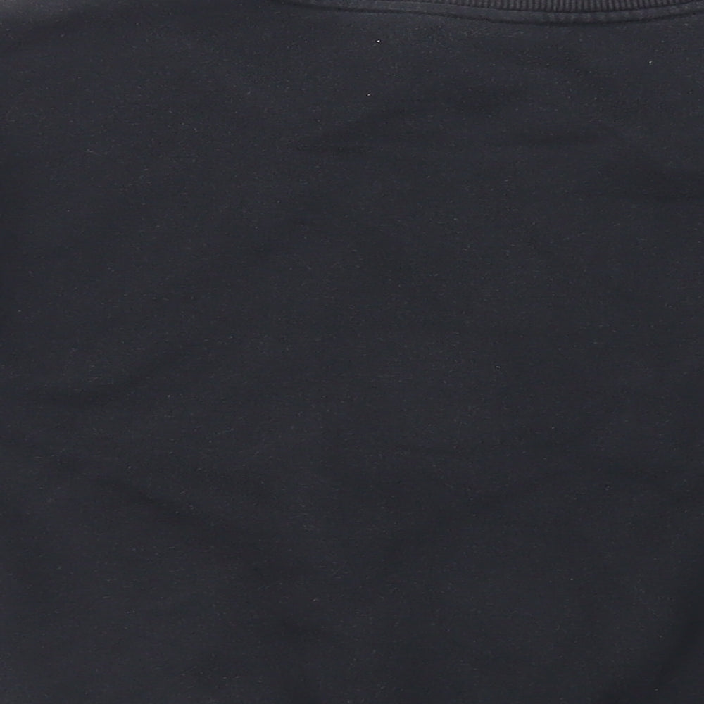Lonsdale Womens Black Cotton Pullover Sweatshirt Size 12 Pullover - Logo