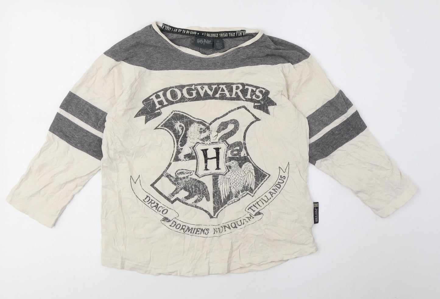 Harry Potter Unisex Hogwarts T-Shirt Grey L