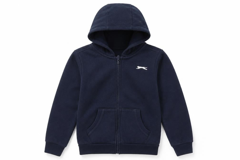 Slazenger Boys Blue Full Zip Hoodie, Size M, Casual Wear
