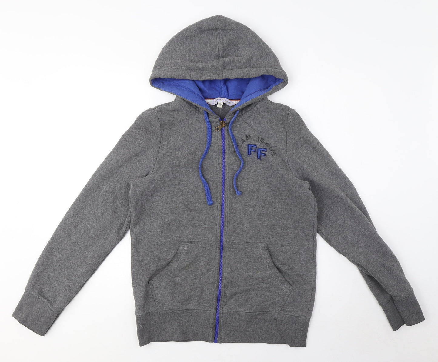 Fat Face Women's Grey Zip Hoodie, Regular Fit