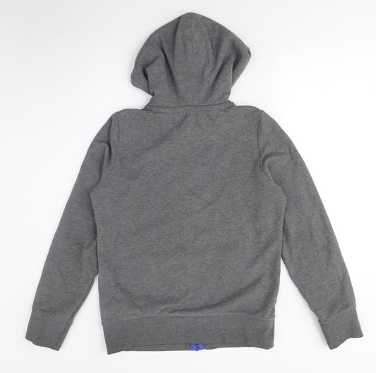 Fat Face Women's Grey Zip Hoodie, Regular Fit