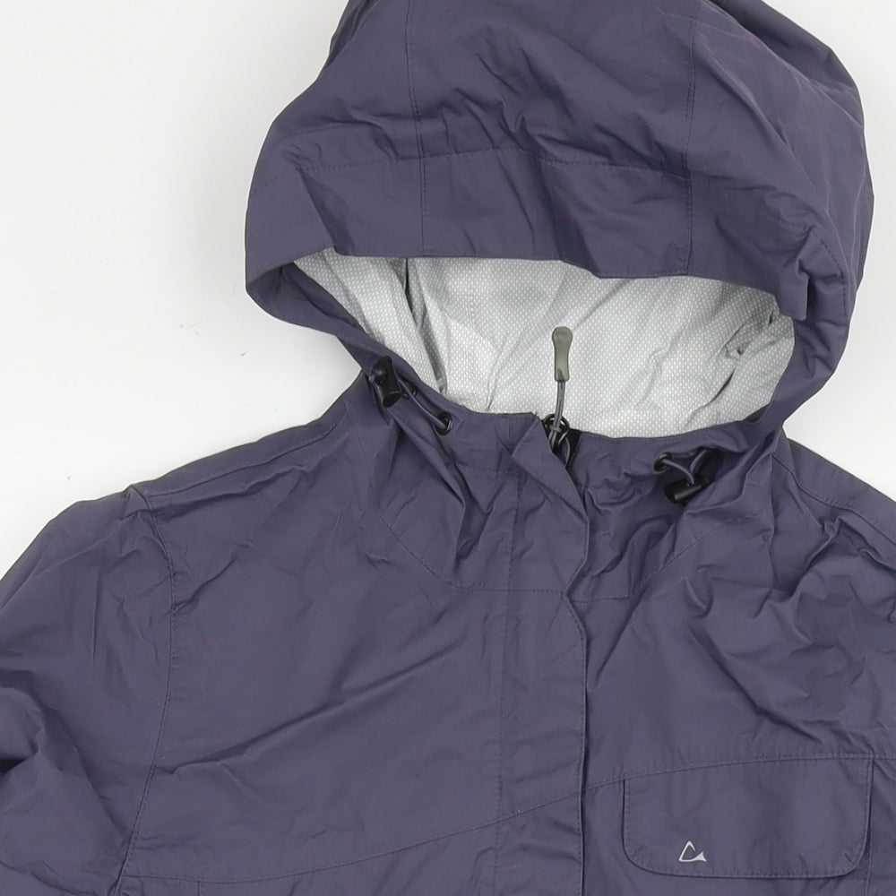 Paradox Womens Blue Rain Coat Jacket Size S Zip