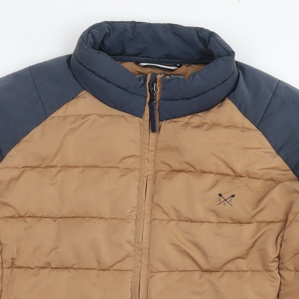 Crew Clothing Womens Brown Puffer Jacket Jacket Size 14 Zip