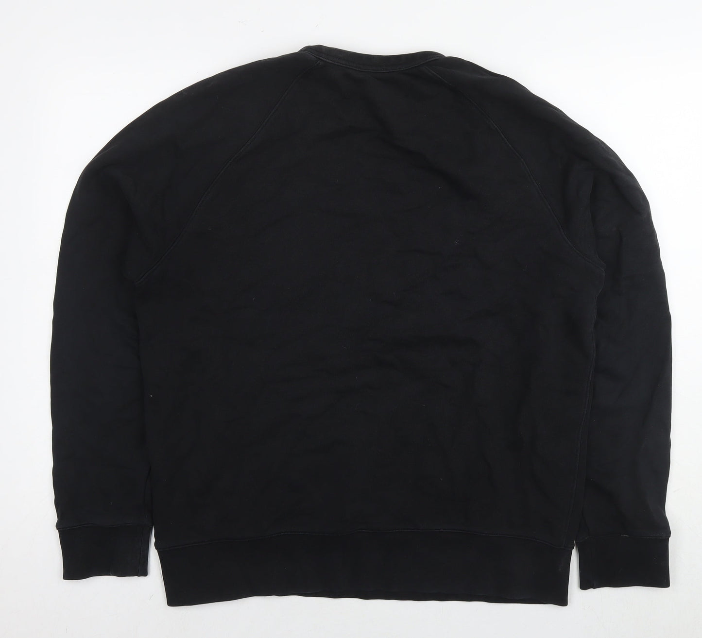Arket Mens Black Cotton Pullover Sweatshirt Size M