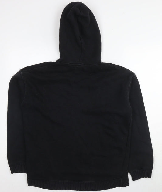 Zara Womens Black Polyester Pullover Hoodie Size XS Pullover