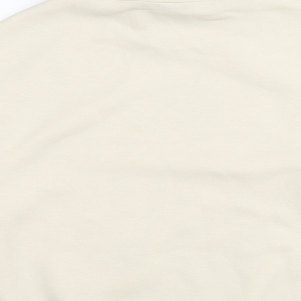 Marks and Spencer Womens Beige Cotton Pullover Sweatshirt Size M Pullover