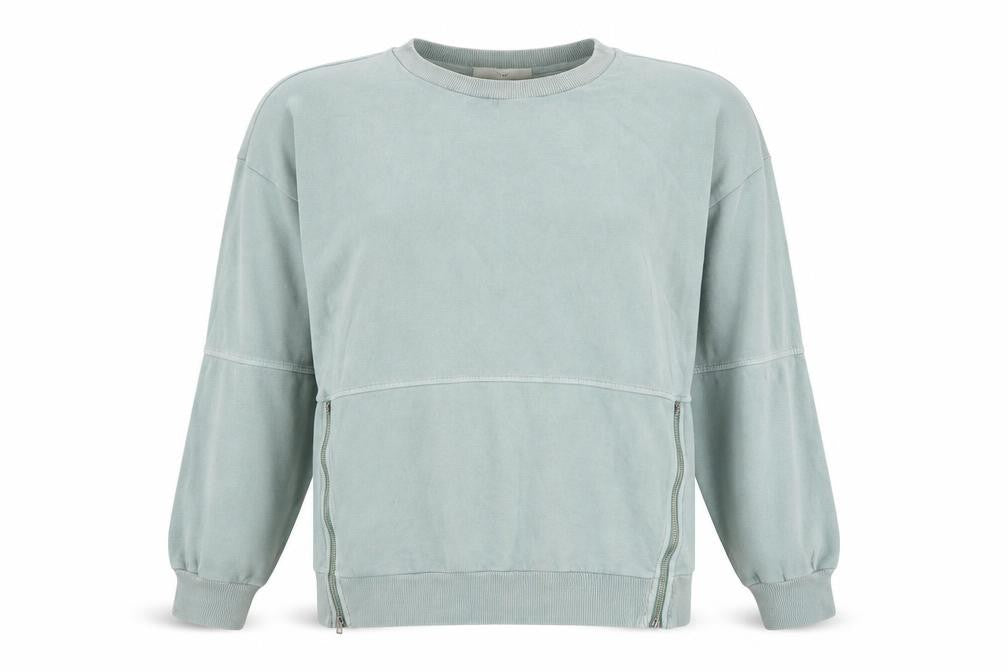Next Womens Blue Cotton Pullover Sweatshirt Size M Pullover
