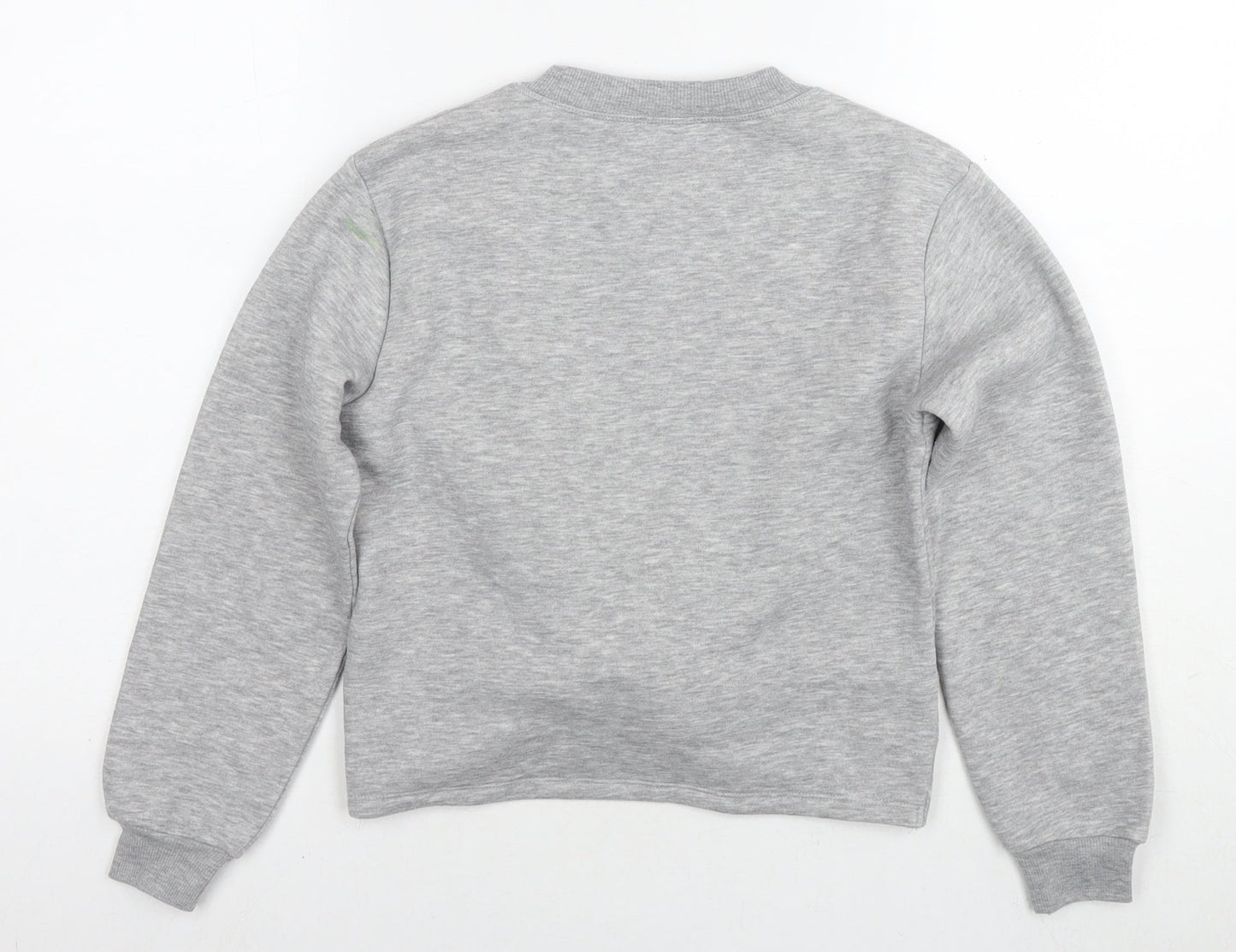 River Island Womens Grey Cotton Pullover Sweatshirt Size S Pullover